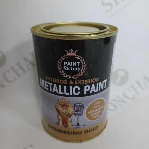 BOX OF 12 PAINT FACTORY METALLIC PAINT IN SHIMMERING GOLD