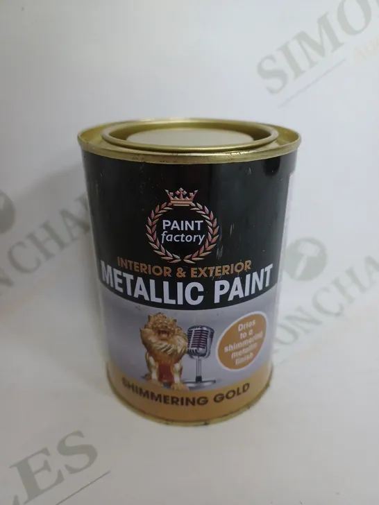 BOX OF 12 PAINT FACTORY METALLIC PAINT IN SHIMMERING GOLD