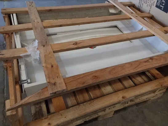 BOXED WHITE ALABASTER FIRE SURROUND