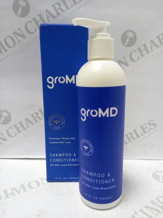 GROMD DOCTOR-DEVELOPED HAIR GROWTH STIMULATING SHAMPOO & CONDITIONER 295ML