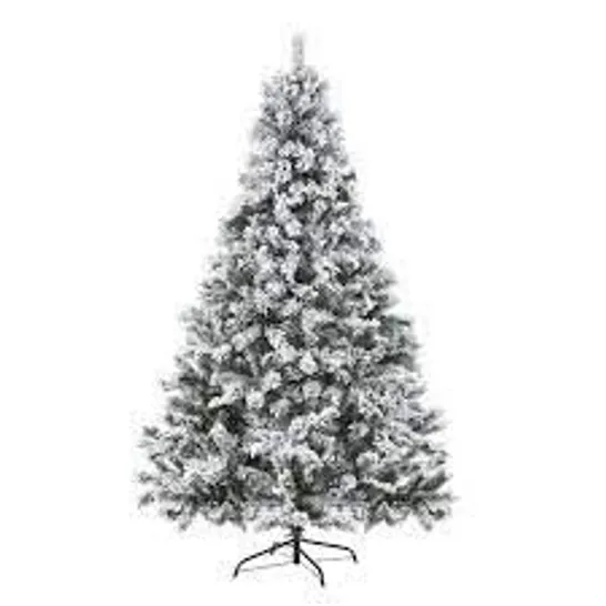 BOXED 8FT FLOCKED EMPEROR CHRISTMAS TREE - COLLECTION ONLY RRP £199.99