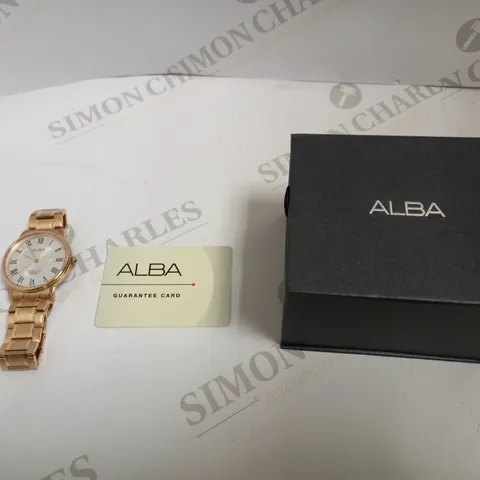 ALBA STAINLESS STEEL WATER RESISTANCE 5 BAR WATCH MENS 