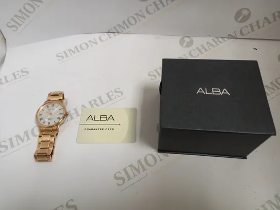 ALBA STAINLESS STEEL WATER RESISTANCE 5 BAR WATCH MENS 