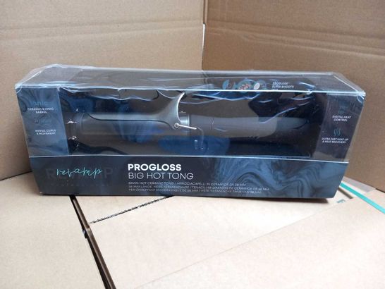 BOXED REVAMP PROFESSIONAL PROGLOSS BIG HOT TONG 38MM HOT CERAMIC TONG