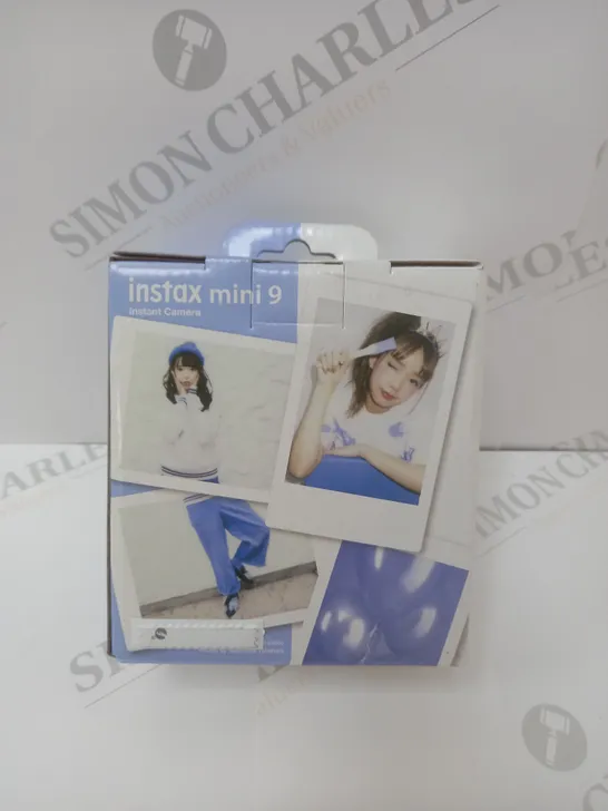 BRAND NEW BOXED FUJIFILM INSTAX MINI 9 INSTANT CAMERA IN BLUE