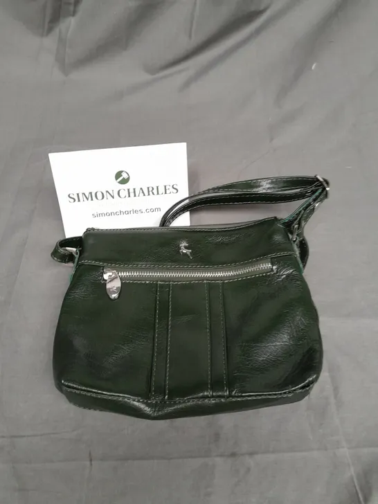 ASHWOOD ANGELA MEDIUM LEATHER CROSSBODY BAG IN GREEN