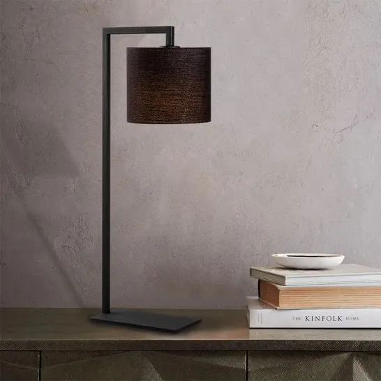 BOXED NOAH 65CM TABLE LAMP BLACK