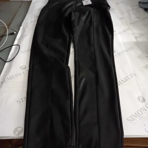 BLACK  FAUX LEATHER TIFFOSI XL WOMENS TROUSERS