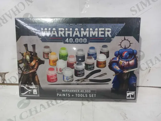 WARHAMMER 40K PAINTS & TOOLS SET