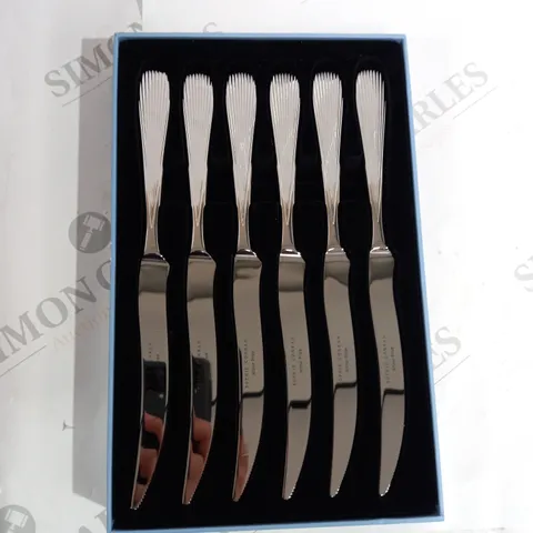 DUNE SOPHIE CONRAN FOR AUTHER PRICE SET OF 6 STEAK KNIVES