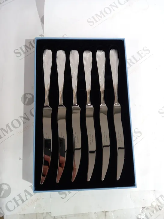 DUNE SOPHIE CONRAN FOR AUTHER PRICE SET OF 6 STEAK KNIVES
