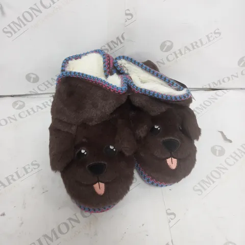 ANIMAL SLIPPER - DOG DESIGN SIZE 4