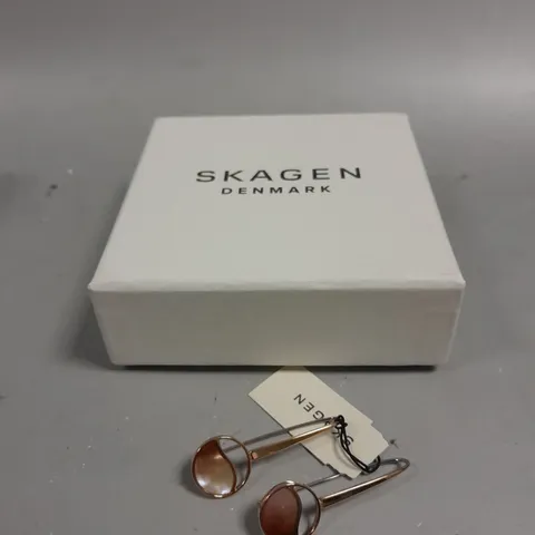 SKAGEN DENMARK MOTHER OF PEARL EARRINGS 