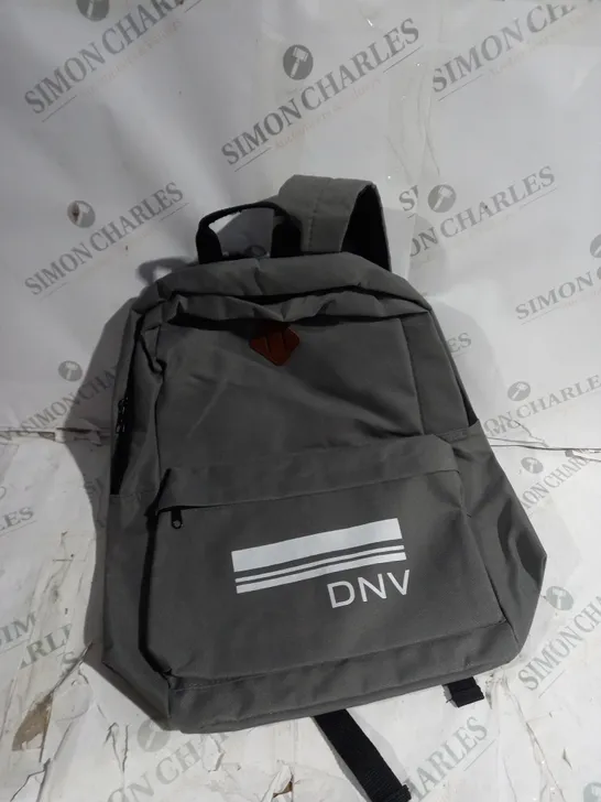 DNV GREY BACKPACK WITH FRONT POCKET