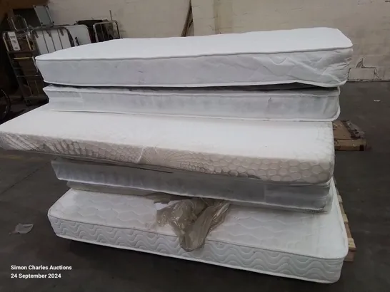 PALLET CONTAINING 7 MATTRESSES IN VARIOUS SIZES AND QUALITY