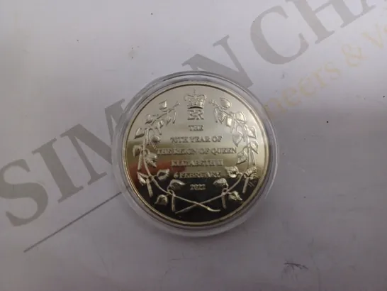 THE 70TH YEAR OF THE REIGN OF QUEEN ELIZABETH 2022 COLLECTABLE COIN