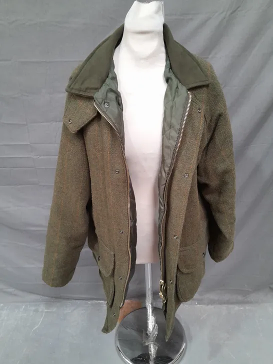 SADDLE COUNTRY CLASSIIC WEAR JACKET IN GREEN SIZE S