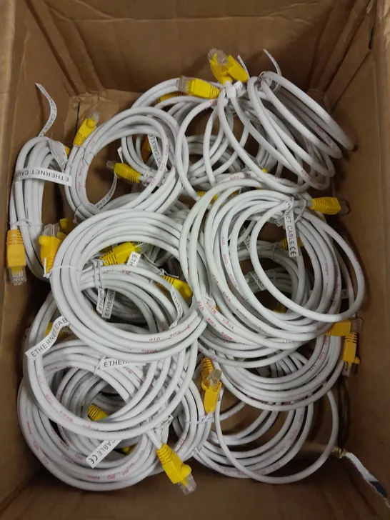 APPROXIMATELY 15 ETHERNET CABLES IN VARIOUS LENGTHS 