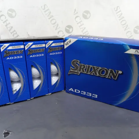 BOXED SRIXON AD333 PURE WHITE GOLF BALL SET