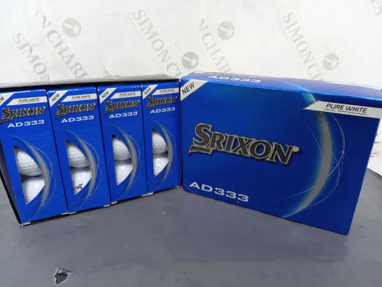 BOXED SRIXON AD333 PURE WHITE GOLF BALL SET