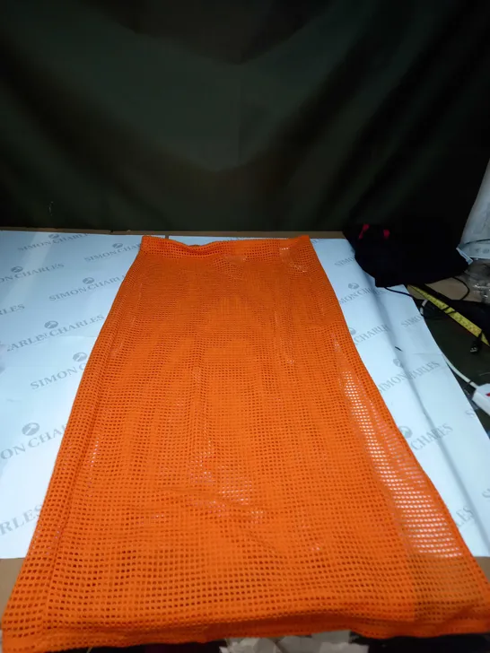 BERSHKA ORANGE SKIRT -  SIZE XL