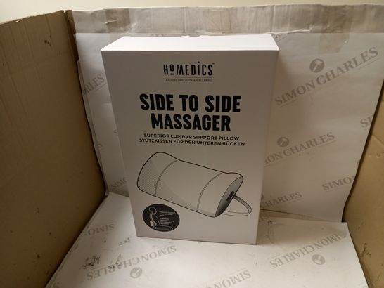 BOXED HOMEDICS SIDE TO SIDE MASSAGER SUPERIOR LUMBAR SUPPORT PILLOW