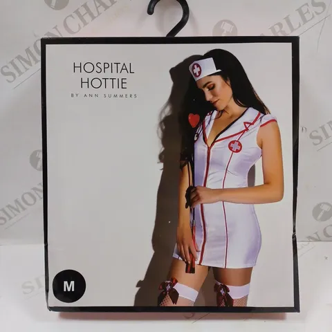 BOXED ANN SUMMERS HOSPITAL HOTTIE WHITE OUTFIT - SIZE M (12-14)