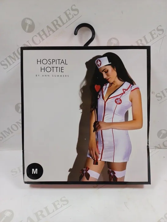 BOXED ANN SUMMERS HOSPITAL HOTTIE WHITE OUTFIT - SIZE M (12-14)