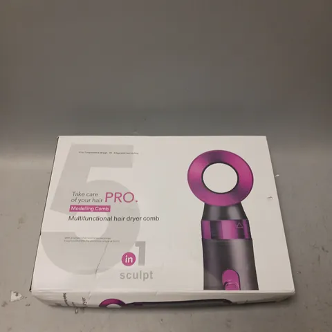 BOXED MODELLING MULTIFUNCTIONAL HAIR DRYER COMB PRO 