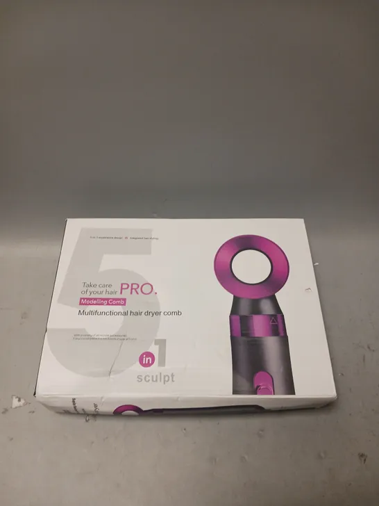 BOXED MODELLING MULTIFUNCTIONAL HAIR DRYER COMB PRO 