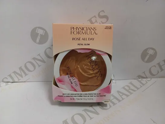 PHYSICIANS FORMULA ROSE ALL DAY PETAL GLOW HIGHLIGHTER - PETAL PINK