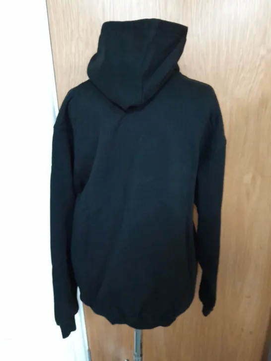 REPRESENT OWNER'S CLUB JERSEY BLANK HOODIE IN JET BLACK SIZE S