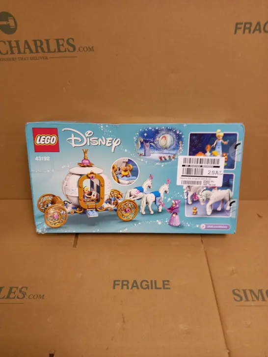 LEGO DISNEY CINDERELLA’S ROYAL CARRIAGE TOY 43192