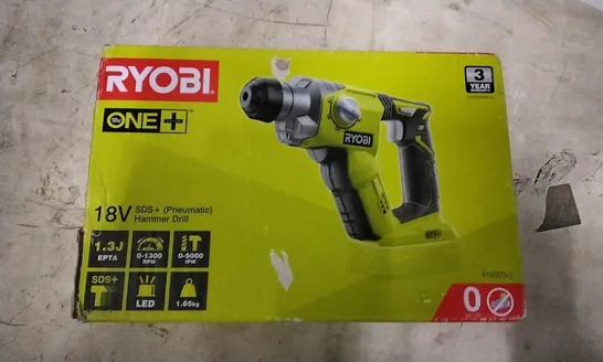 RYOBI 18V ONE+ SDS DRILL NO BATTERY