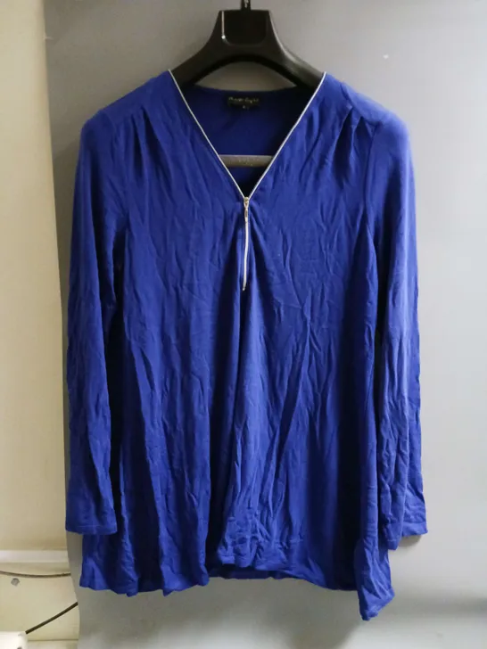 PHASE EIGHT LADIES PLACKET TUNIC COBALT SIZE 14