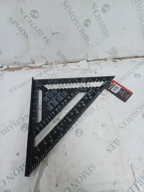 BOXED 12" ALUMINIUM ROOFERS SQUARE BLACK