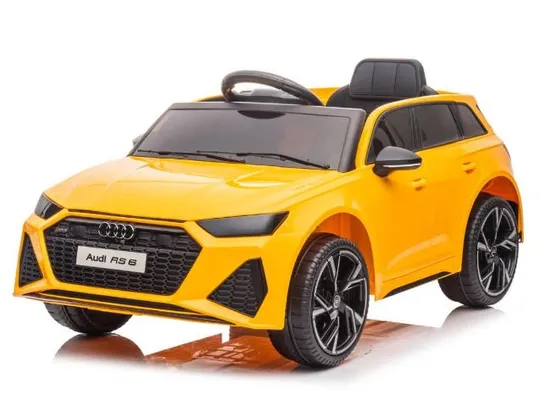 BRAND NEW BOXED LICENCED AUDI RS6 KIDS ELECTRIC CAR 12V YELLOW 