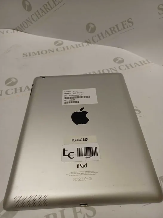 APPLE WHITE IPAD 4 DMPM8285F185