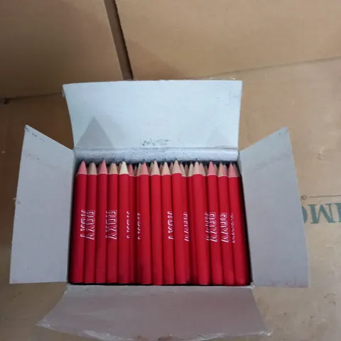 LOT OF APPROXIMATELY 8 BOXES (250 PER BOX) OF HF1 ROUND HALF PENCILS - RED