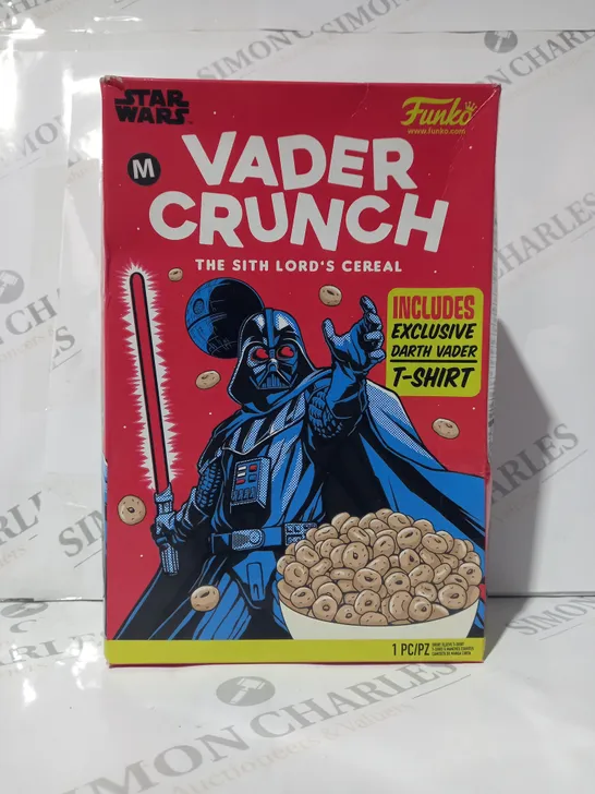 BOXED FUNKO STAR WARS VADER CRUNCH T-SHIRT SIZE M