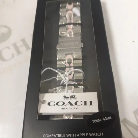 BOXED COACH NEW YORK WATCH STRAP COMPATIBLE WITH APPLE WATCH