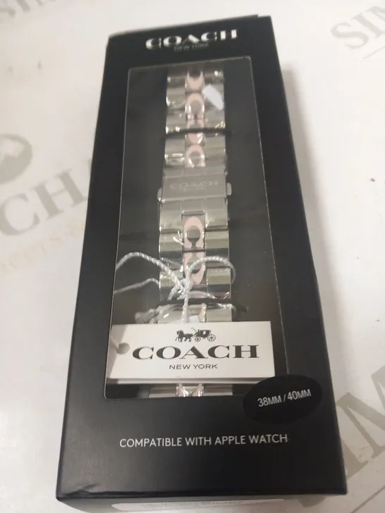 BOXED COACH NEW YORK WATCH STRAP COMPATIBLE WITH APPLE WATCH