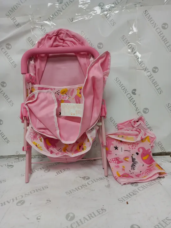 JUNIOR DOLL PRAM AND BAG RRP £29.99