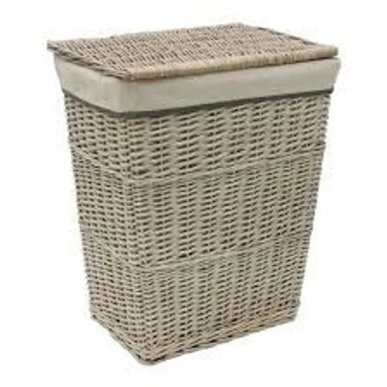 BOXED WICKER GENERAL BASKET