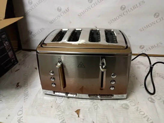 RUSSELL HOBBS ECLIPSE COPPER 4 SLICE TOASTER 