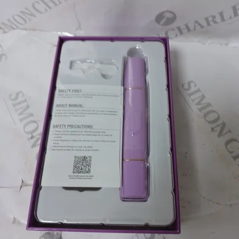 BOXED BEAUTY 2 IN 1 SUPER SMOOTH FACE & BROWS HAIR REMOVER, PURPLE