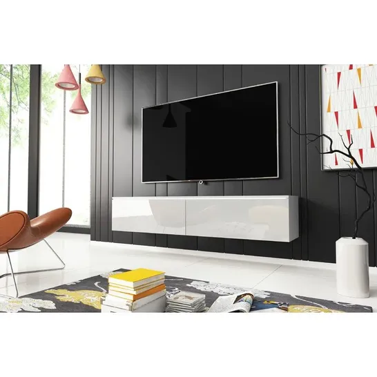 BOXED KIGER FLOATING TV STAND FOR UP TO 90"