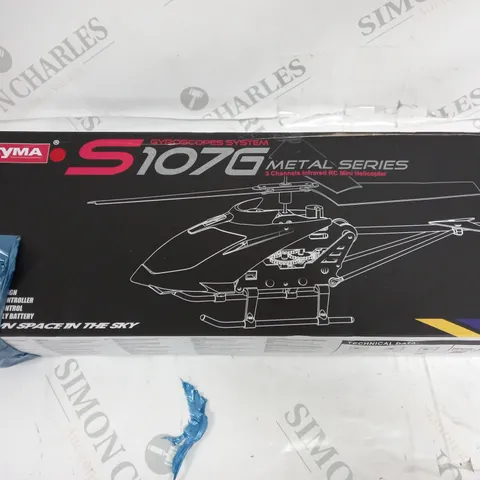 BOXED SYMA S107G GYROSCOPES SYSTEM METAL SERIES 3 CHANNELS INFRARED RC MINI HELICOPTER