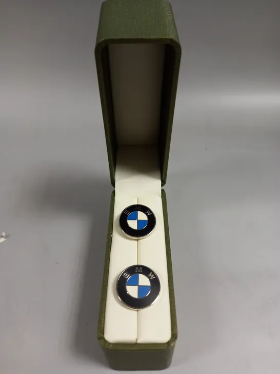 BOXED BMW BRANDED MENS CUFF LINKS 