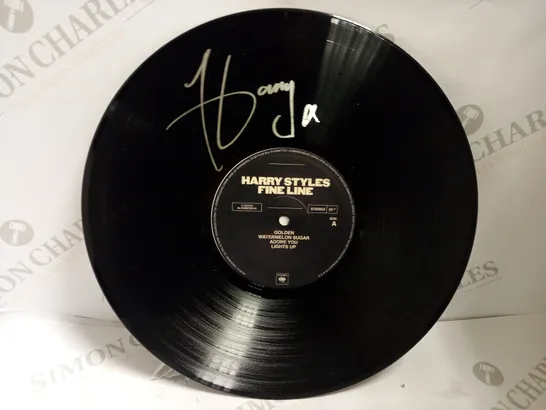 SIGNED HARRY STYLES FINE LINE VINYL